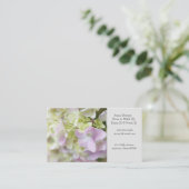 あじさいクローズアップお母さん 名刺 (スタンド正面)