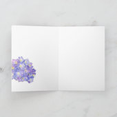 あじさいグリーティングカード「愛で」 4母の日 カード (内部)