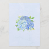 あじさいグリーンリーネイビージャールライトズブライダルシャワー 招待状 (裏面)
