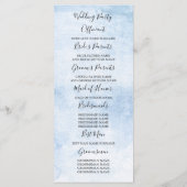 あじさいダスティブルー庭園の結婚式プログラム プログラム (裏面)