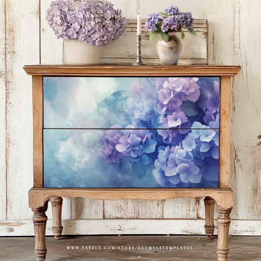 あじさいティッシュペーパーデクページ 薄葉紙