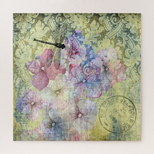 あじさいドラゴンフライポストマークエフエメラ ジグソーパズル (横)