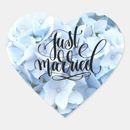 あじさいハート ハートシール (正面)