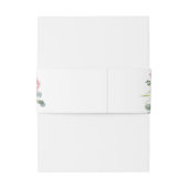 あじさいバラピンクウォーターカラーフローラ 招待状ベリーバンド (裏面例)