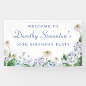 あじさいバラ60th誕生日へようこそ 横断幕 (横)