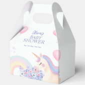 あじさいバルーンレインボインユニコーンベイビーシャワー フェイバーボックス (正面)