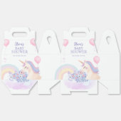 あじさいバルーンレインボインユニコーンベイビーシャワー フェイバーボックス (見開き)