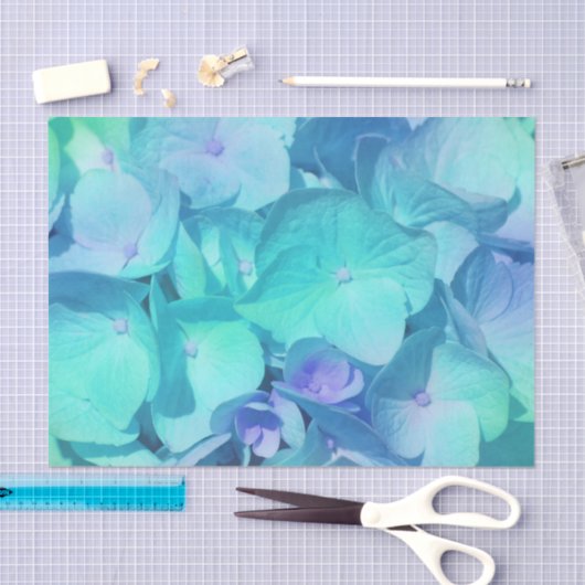 あじさいパターン2 薄葉紙 (クラフト)