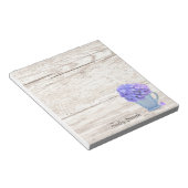 あじさいピッチャーメモ帳 ノートパッド (アングル)