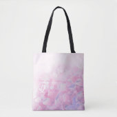 あじさいピンクのトートバッグをパーソナライズしてくれてありがとう トートバッグ (正面)