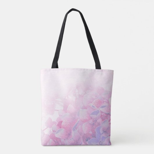 あじさいピンクのトートバッグをパーソナライズしてくれてありがとう トートバッグ (裏面)