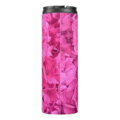 あじさいピンクの花柄 タンブラー (裏面)