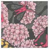 あじさいピンク ファブリック (クローズアップ)