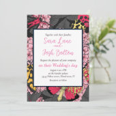 あじさいピンク 招待状 (スタンド正面)