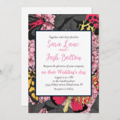 あじさいピンク 招待状 (正面/裏面)