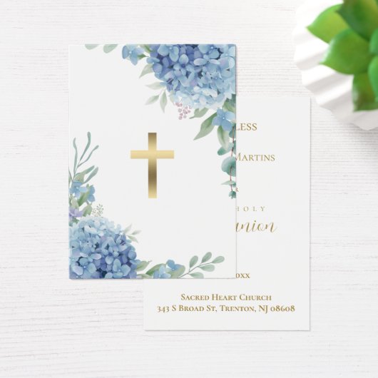 あじさいファーストコミュニオンメモリーカード (デスク)