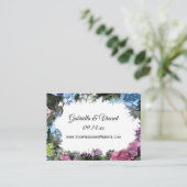 あじさいフレーム結婚ズのウェブサイト エンクロージャーカード (スタンド正面)