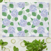 あじさいフローラウォーターカラーブルー キッチンタオル (折り畳み)