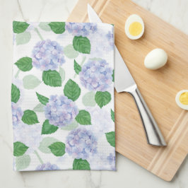 あじさいフローラウォーターカラーブルー キッチンタオル