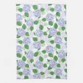 あじさいフローラウォーターカラーブルー キッチンタオル (縦)