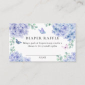 あじさいフローラガーデンおむつラッフルベビーシャワー エンクロージャーカード (正面)