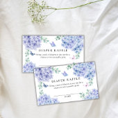 あじさいフローラガーデンおむつラッフルベビーシャワー エンクロージャーカード