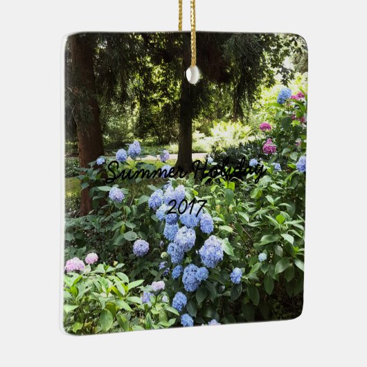 あじさいフローラツリー自然写真 セラミックオーナメント (右)