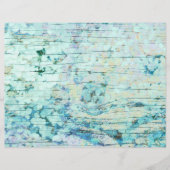 あじさいフローラティール（緑がかった色）カントリーヴィンテージウッド (正面)