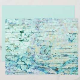 あじさいフローラティール（緑がかった色）カントリーヴィンテージウッド