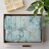 あじさいフローラティール(緑がかった色)カントリーヴィンテージウッド 薄葉紙 (ギフト)