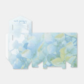 あじさいフローラブルーグリーン結婚式の引き出物箱 フェイバーボックス (折り畳みなし)