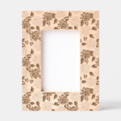 あじさいフローラミニマル木材写真枠 レーザー彫刻フレーム (正面)