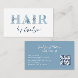 あじさいフローラレターヘアビジネスカード 名刺