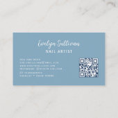 あじさいフローラレター爪、 ネイル名刺 名刺 (裏面)