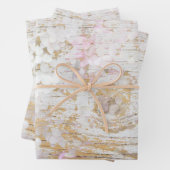 あじさいフローラ白動揺してヴィンテージウッド ラッピングペーパーシート (インサイチュ)