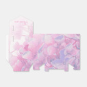 あじさいフローラ紫ピンク結婚式の引き出物箱 フェイバーボックス (折り畳みなし)