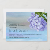 あじさいフローラ結婚のカップルのシャワー 招待状 (正面)