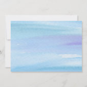 あじさいフローラ結婚のカップルのシャワー 招待状 (裏面)