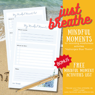 あじさいフローラ「My Mindful Moments Lists」 ポストイット