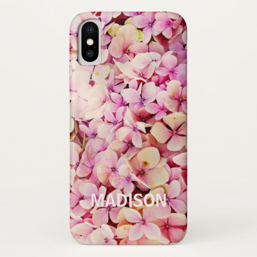 あじさいフローラiPhone Xケース Case-Mate iPhoneケース (裏面)