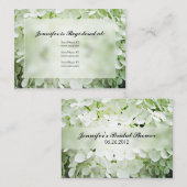 あじさいブライダルシャワーの登録カード エンクロージャーカード (正面/裏面)