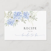 あじさいブライダルシャワーレシピ要求 エンクロージャーカード (正面)