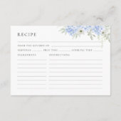 あじさいブライダルシャワーレシピ要求 エンクロージャーカード (裏面)