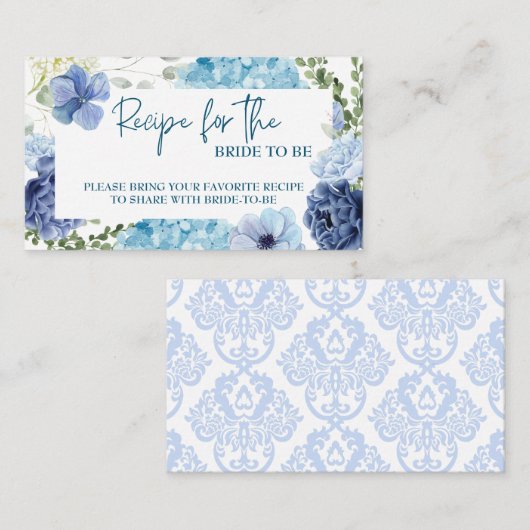 あじさいブライダルシャワー エンクロージャーカード (正面/裏面)