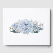 あじさいブルーアンドライトラベンダー結婚ズゲストボー ゲストブック (裏面)