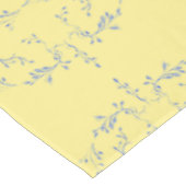 あじさいブロックパターン – 黄色と青 テーブルクロス (アングル)