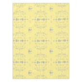 あじさいブロックパターン – 黄色と青 テーブルクロス (正面)