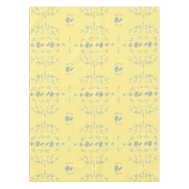 あじさいブロックパターン – 黄色と青 テーブルクロス