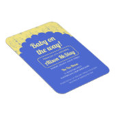 あじさいブロックベビーシャワー招待状 マグネット (右側)