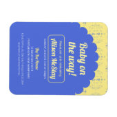 あじさいブロックベビーシャワー招待状 マグネット (横)